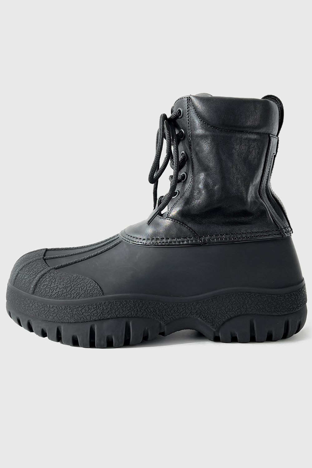 (초도수량 할인 이벤트) [기획상품] Huge : Rubber Sole Boots _ Cow Leather_Black